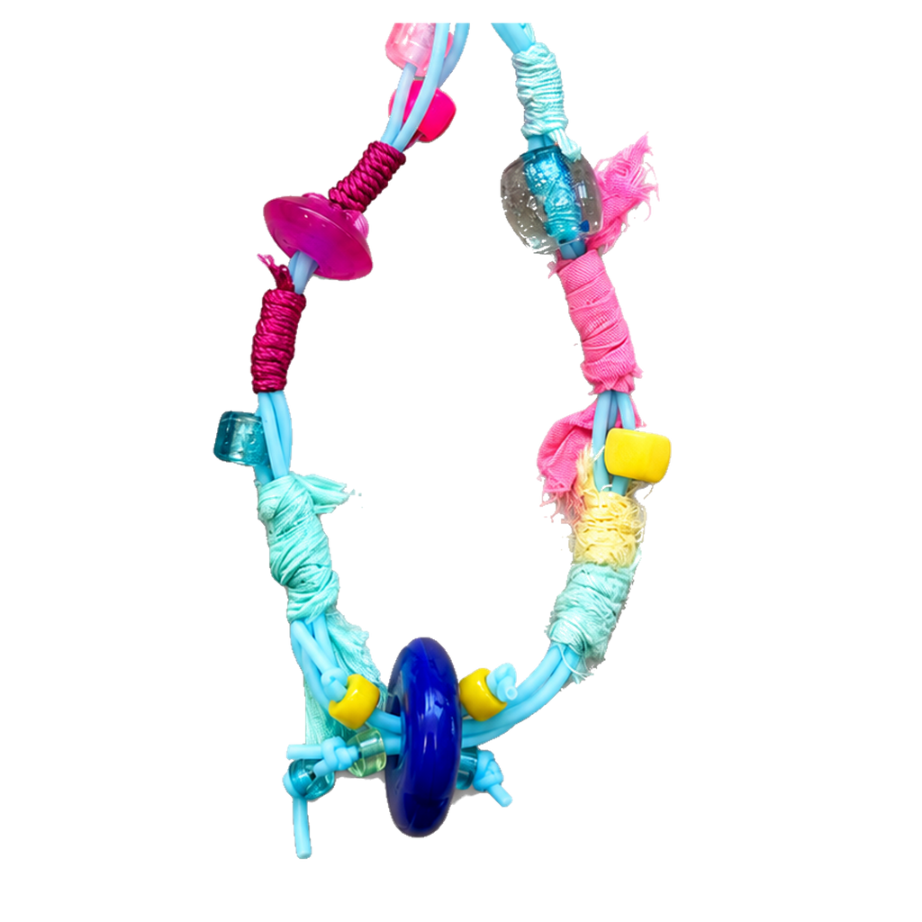 Kalesa Aqua Pop Charm Loop cord and bead detail