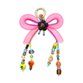 Kalesa Hot Pink Bow Charm front view