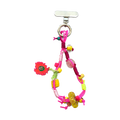 Kalesa Hot Pink Sun Charm Loop front view