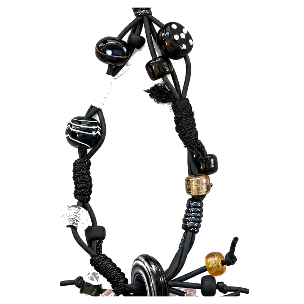 Kalesa Noir Orbit Charm Loop cord and bead detail