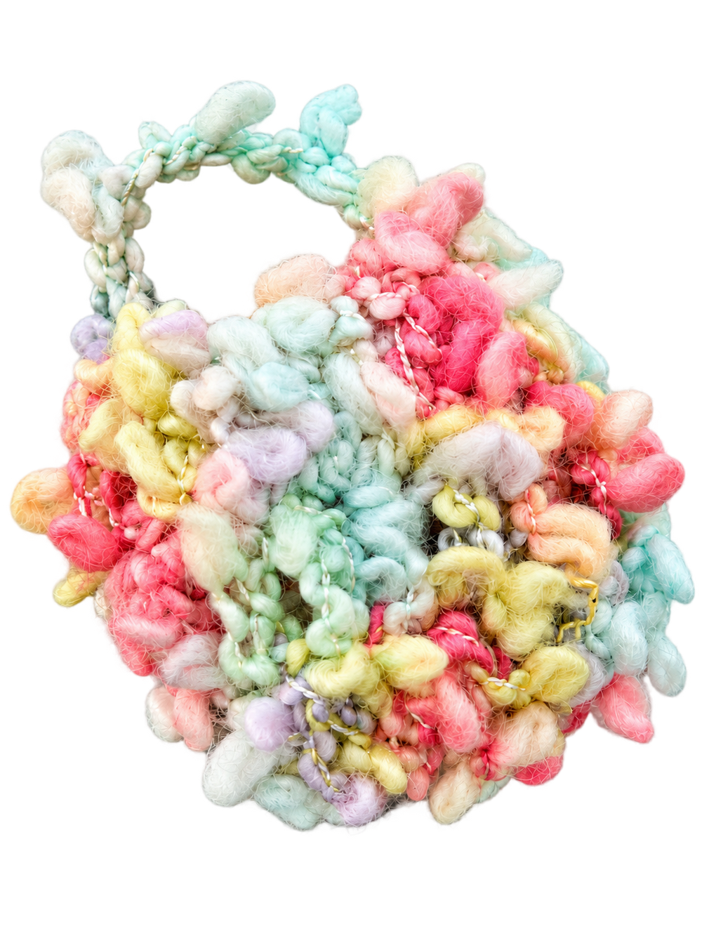 Pastel Crochet Earbud Pouch
